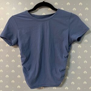 All It Takes Ribbed Nulu T-Shirt Blue